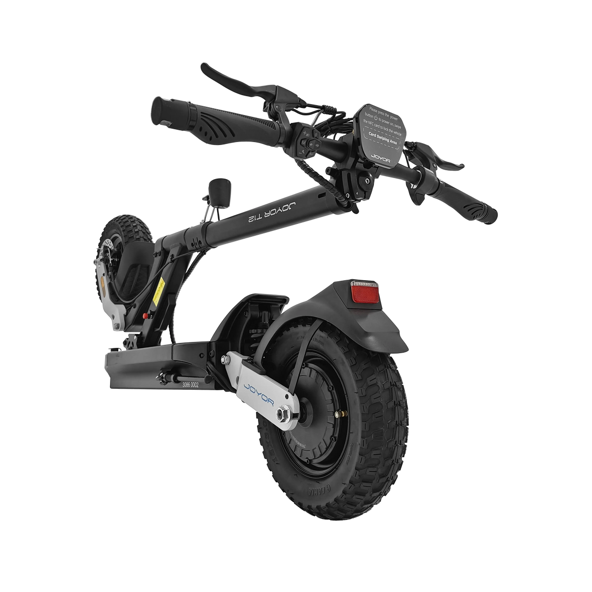 Joyor T12 Electric Scooter – 800W Motor, Up to 55km Range, Full Suspension, Mechanical Disc Brakes