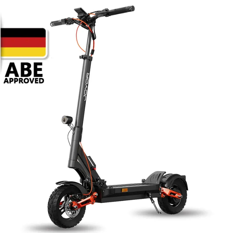 Joyor T6E Electric Scooter – 500W Motor, 70km Range, ABE Certified, Dual Suspension，Full Suspension (ABE Certified /