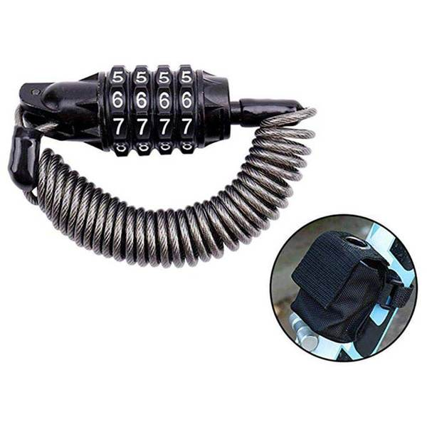 JOYOR Electric scooter lock safety 4 position resettable combination reel