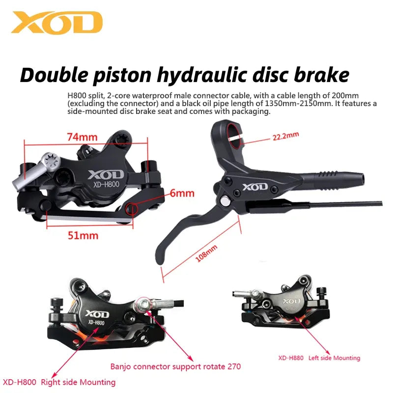 Electric Scooter Hydraulic Disc Brake - XOD H800