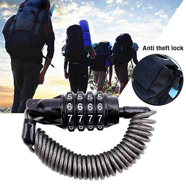 JOYOR Electric scooter lock safety 4 position resettable combination reel