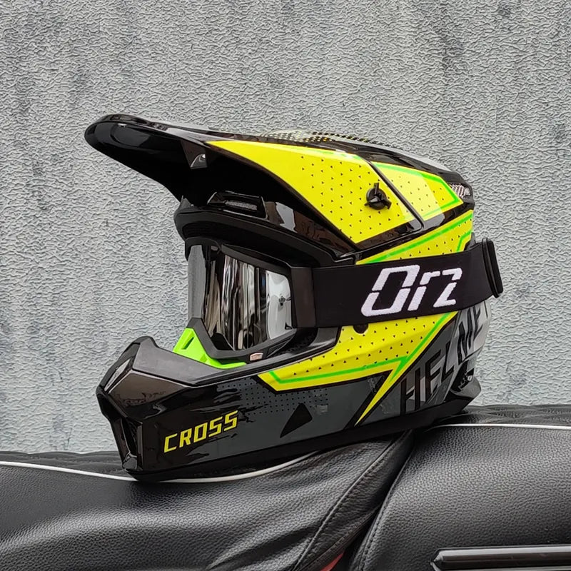 Full Face Helmet for Electric Scooter & Downhill MTB - Lightweight Off-Road Racing Gear for High Speed Riding, DH & Rally