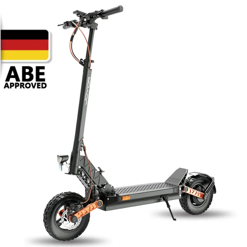 Joyor S5 Electric Scooter – 500W Motor, 55km Range, ABE Certified, Dual Suspension, Foldable Design, 10" Pneumatic Tires (ABE
