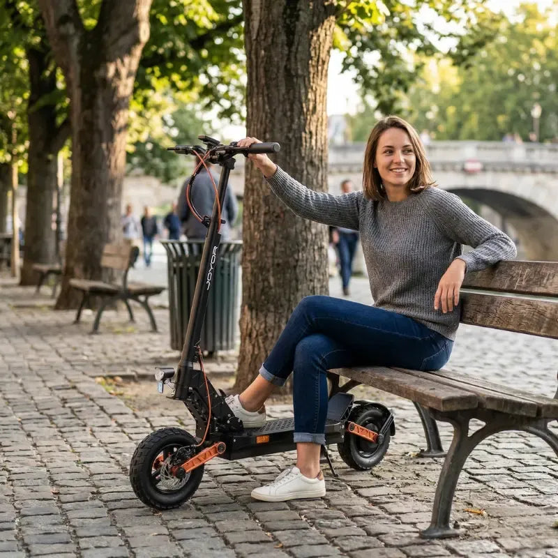 Joyor S5-Z Electric Scooter – 600W Motor, 55km Range, Dual Suspension, Foldable Design