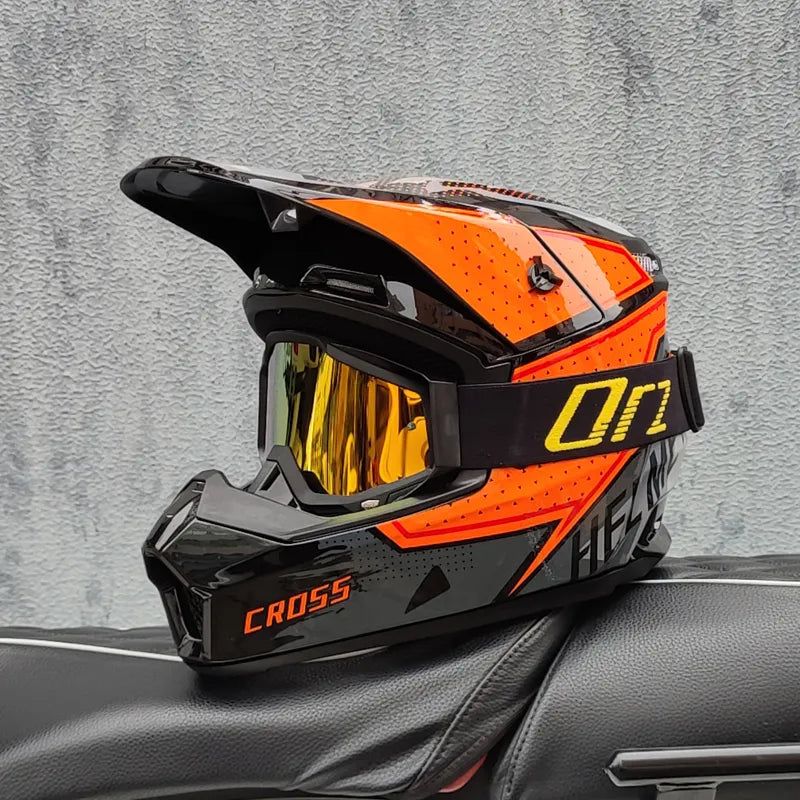 Full Face Helmet for Electric Scooter & Downhill MTB - Lightweight Off-Road Racing Gear for High Speed Riding, DH & Rally