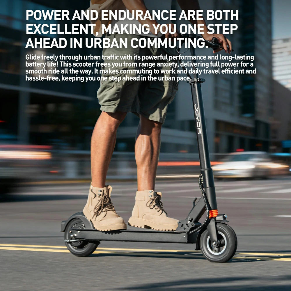 Joyor F5 Electric Scooter , 500W Motor, 48V10.4Ah Battery,25km/h Max Speed, 38km Range, 8 Inch front pneumatic tire and rear