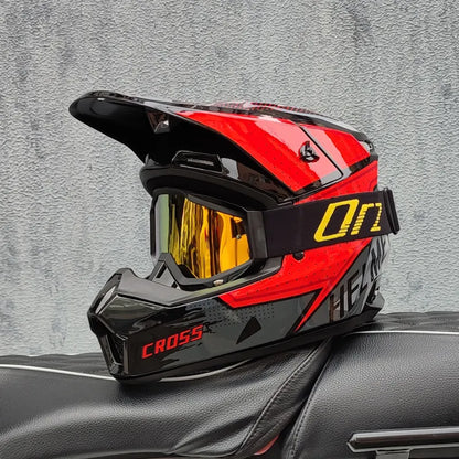 Full Face Helmet for Electric Scooter & Downhill MTB - Lightweight Off-Road Racing Gear for High Speed Riding, DH & Rally