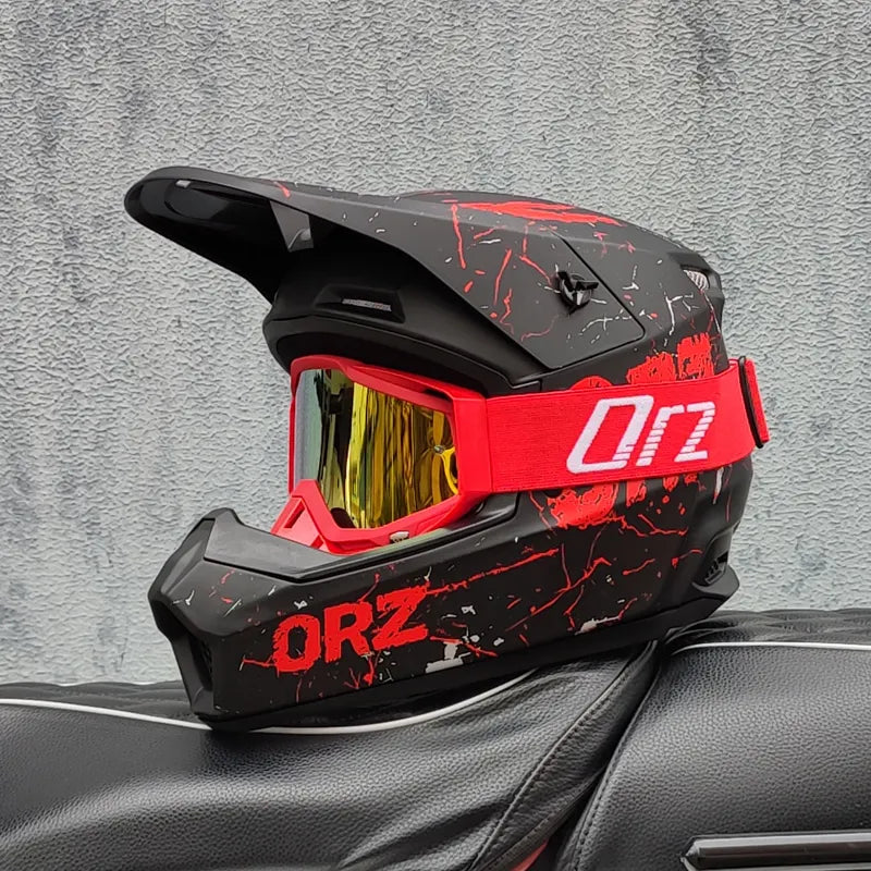 Full Face Helmet for Electric Scooter & Downhill MTB - Lightweight Off-Road Racing Gear for High Speed Riding, DH & Rally
