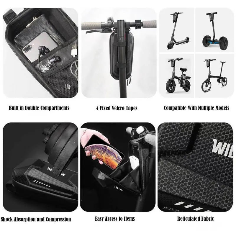 JOYOR 2L/3L Scooter Storage Bag, Scooter Handlebar Bag Compatible with Multiple Models