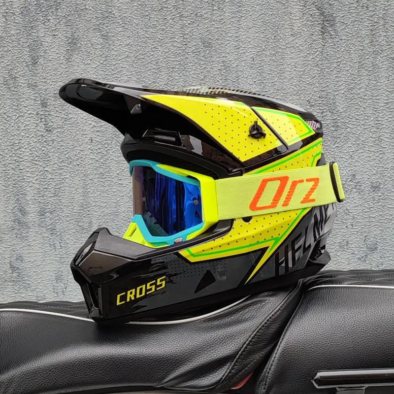 Full Face Helmet for Electric Scooter & Downhill MTB - Lightweight Off-Road Racing Gear for High Speed Riding, DH & Rally