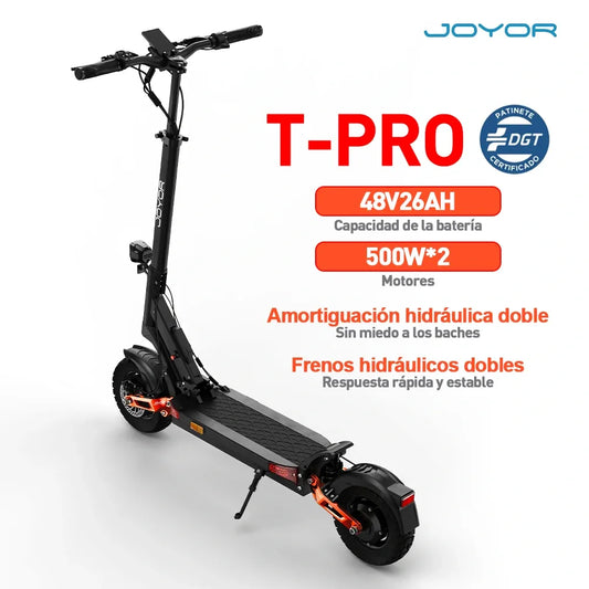 Joyor T-PRO Electric Scooter | DGT Certified | Dual 500W Motors, 90km Range