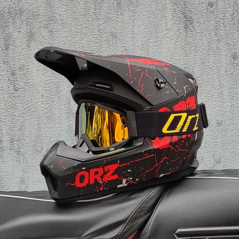 Full Face Helmet for Electric Scooter & Downhill MTB - Lightweight Off-Road Racing Gear for High Speed Riding, DH & Rally